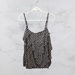 Torrid Black & White Polka Dot Sleeveless Top Size 2 (18/20 or 2X)